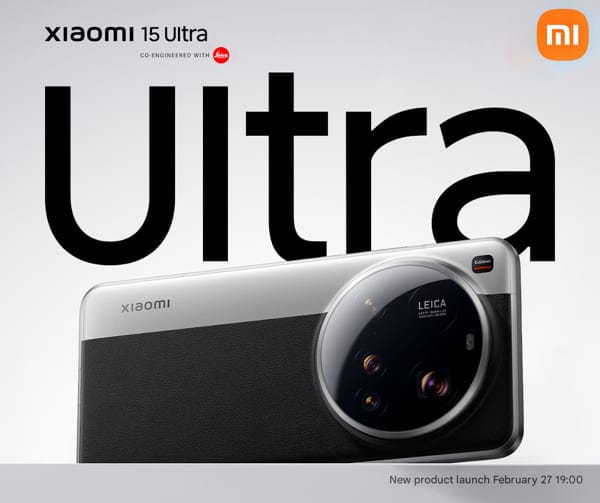 Xiaomi 15 Ultra का लांच 27 फरवरी को